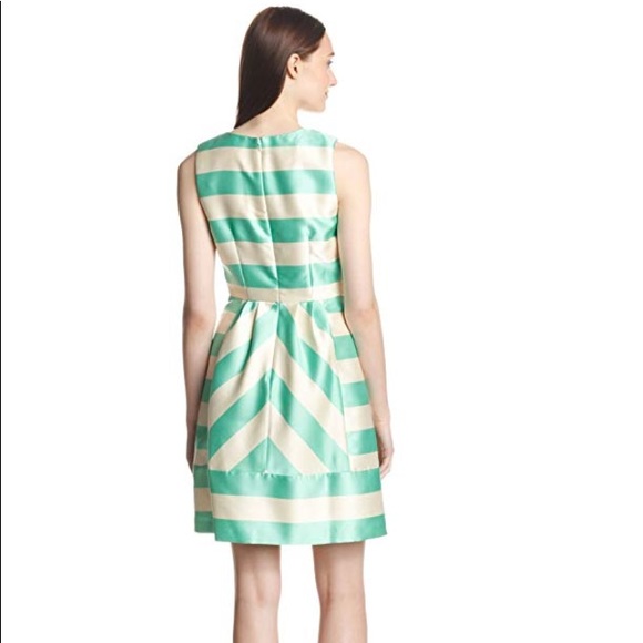 Ivy & Blu Stripe Taffeta Fit & Flare Dress - Picture 2 of 7